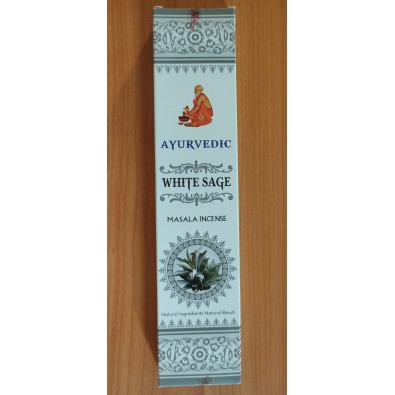 Kadzidełka z naturalnych ziół Ayurvedic White Sage - India - 14 zł
