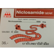 Niklozamid , Niclosamide  - tasiemce , pasożyty - 15 zł 